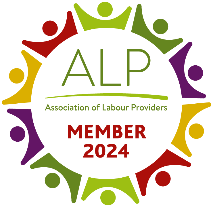 The logo of the ALP (Association of Labour Providers)